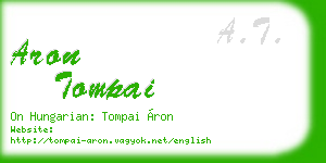 aron tompai business card