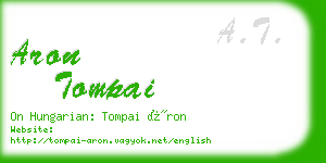 aron tompai business card